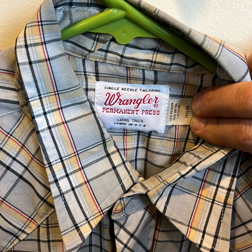 Vintage Wrangler Western shirt long tails